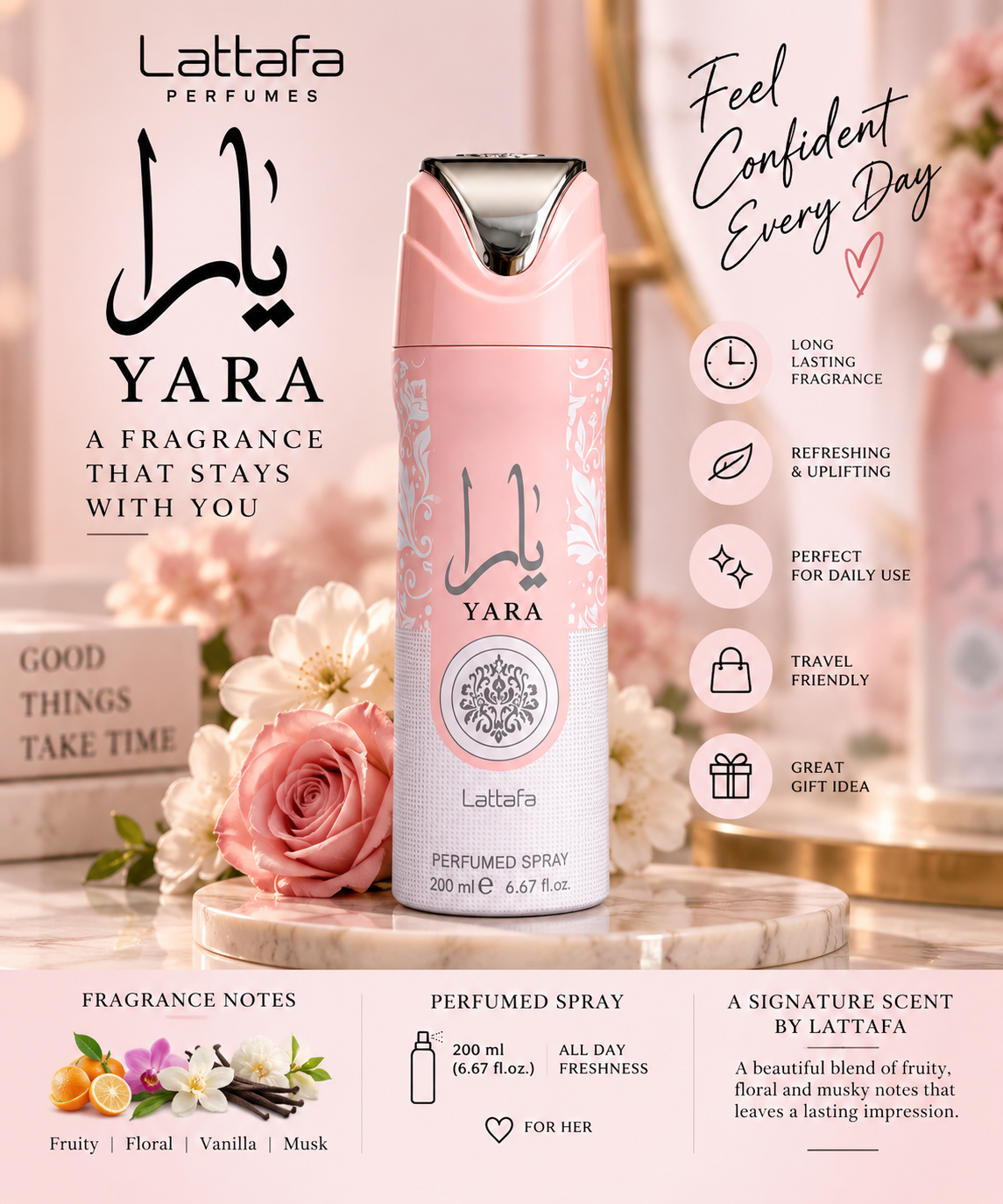 Lattafa Yara Perfumed Body Spray