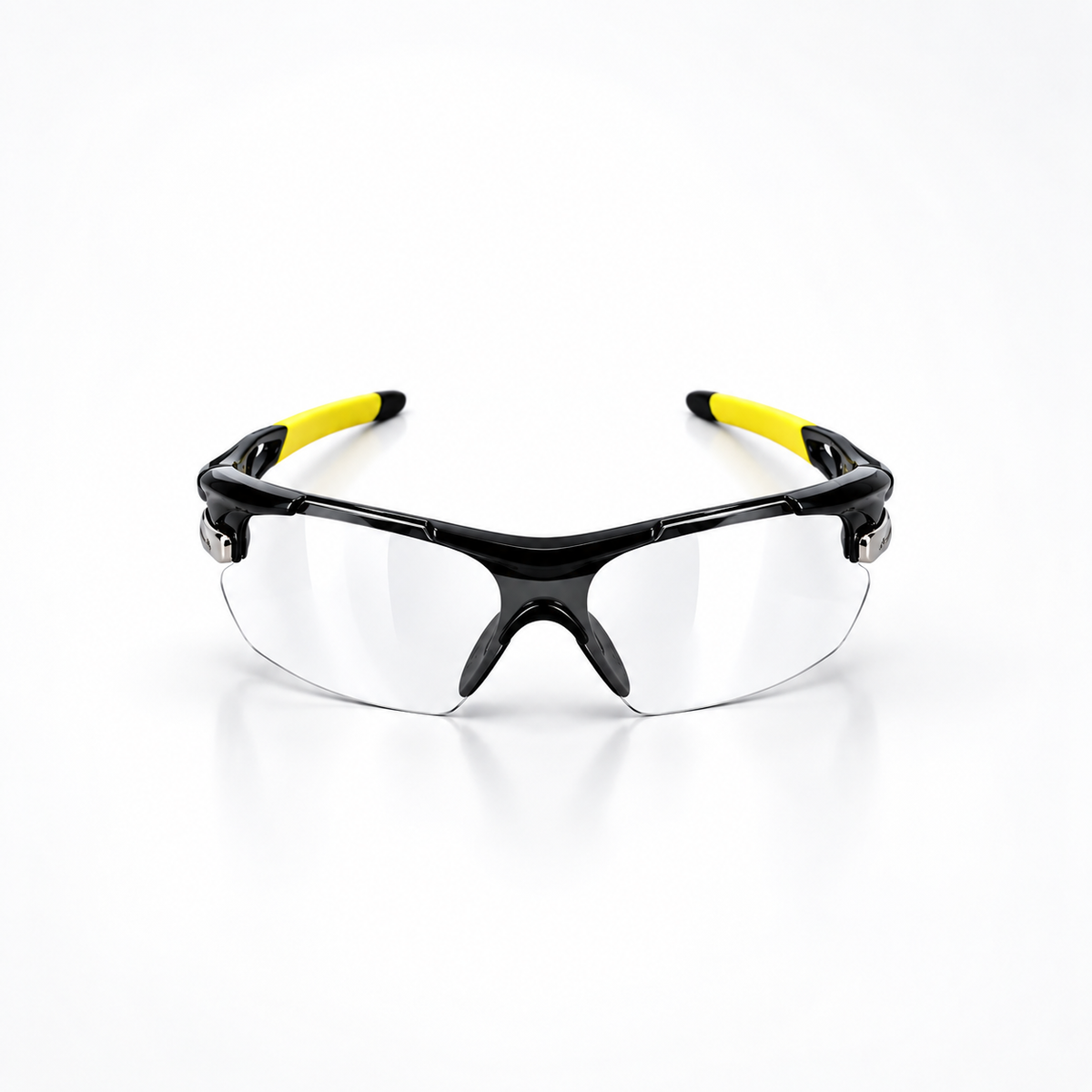Clear Lens Sport Wraparound Glasses