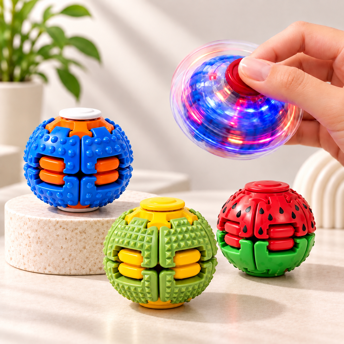 Rotating Fidget Spinner Ball