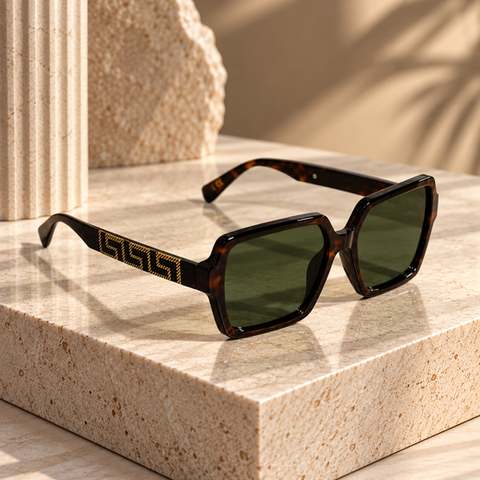 Tortoiseshell Oversized Square Sunglasses