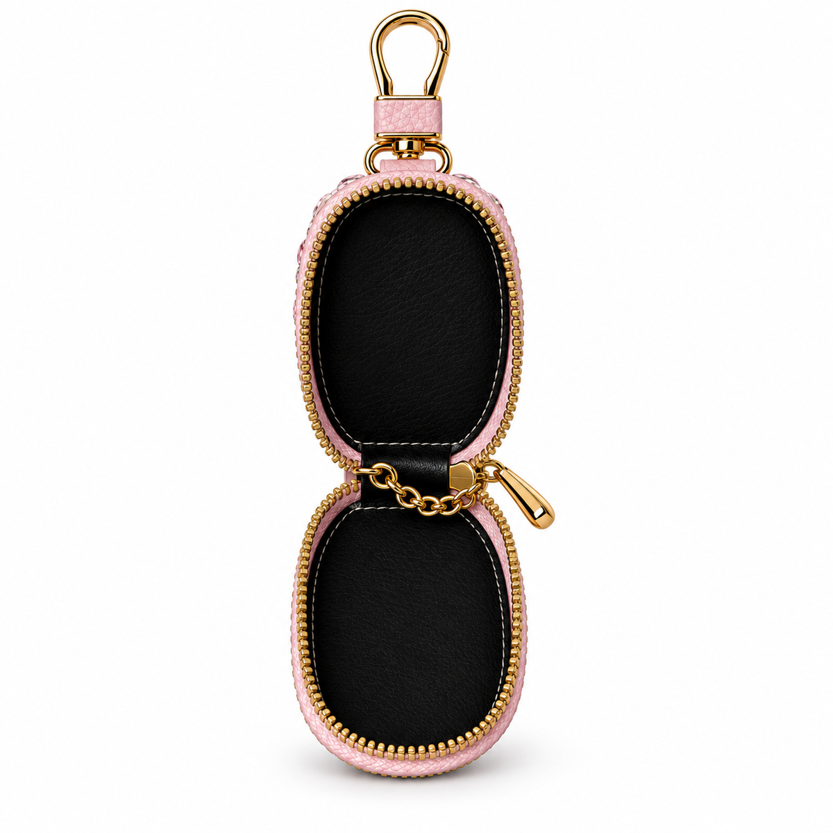 Pink Rhinestone  keychain wallet