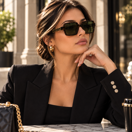 Tortoiseshell Oversized Square Sunglasses