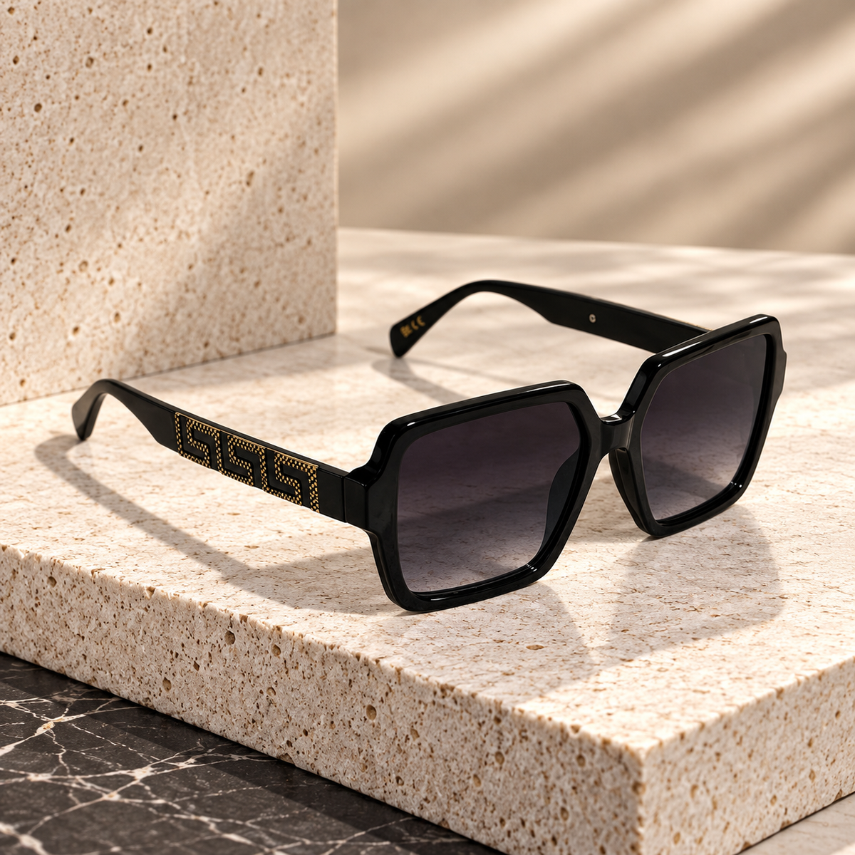 Luxury Black Oversized Sunglasses