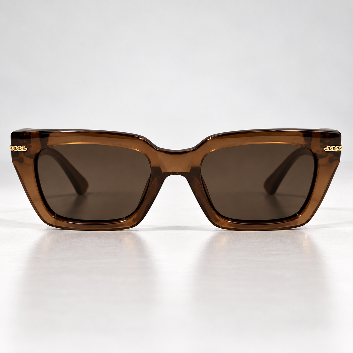 Brown Square Sunglasses