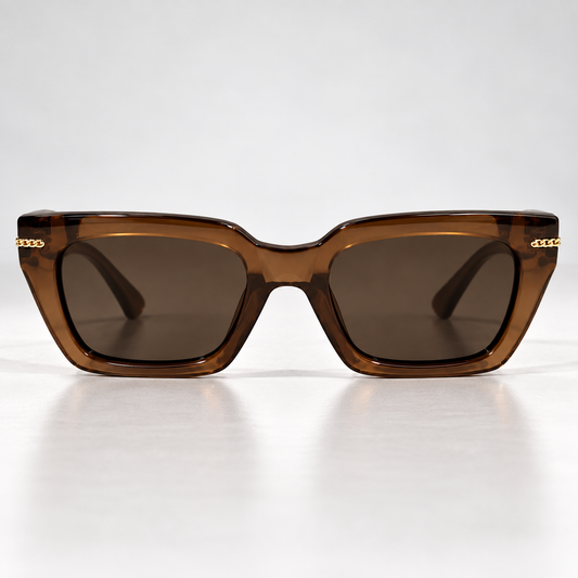 Brown Square Sunglasses
