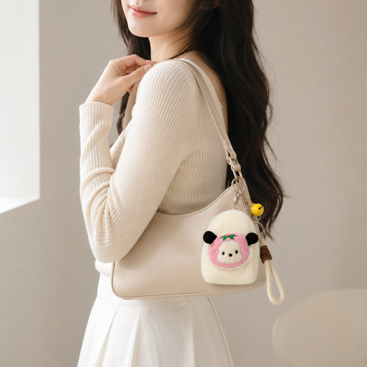 moo plush bag charm
