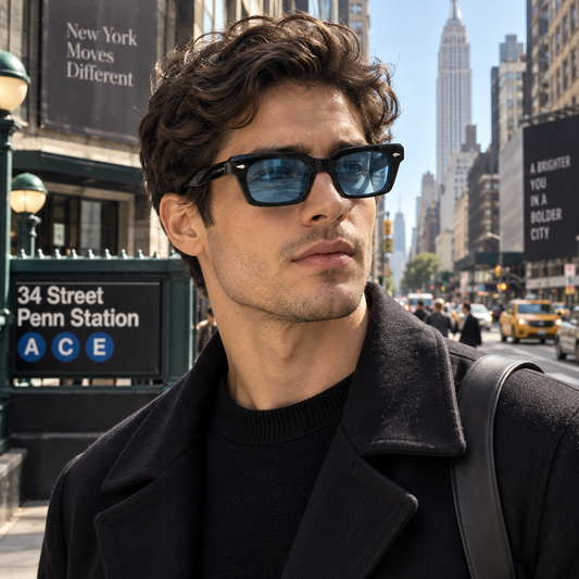 Black Rectangular Sunglasses