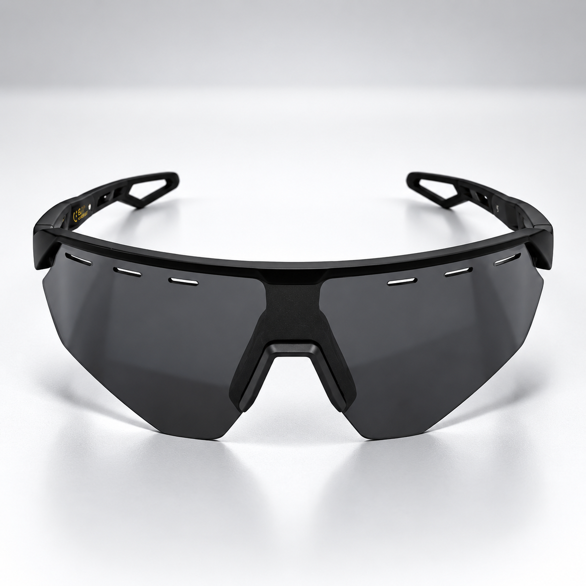 Full Shield Black Sport Sunglasses