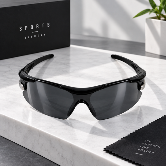 Black Shield Sport Sunglasses