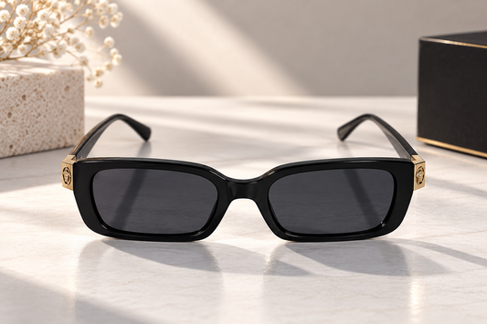 Black Rectangular Sunglasses