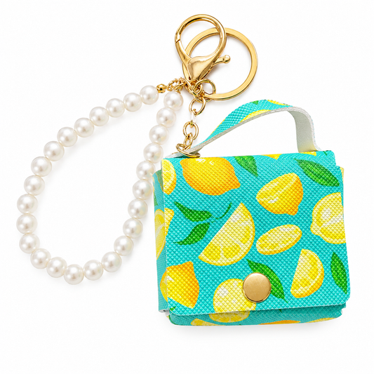 Lemon Mini Bag Charm Keychain