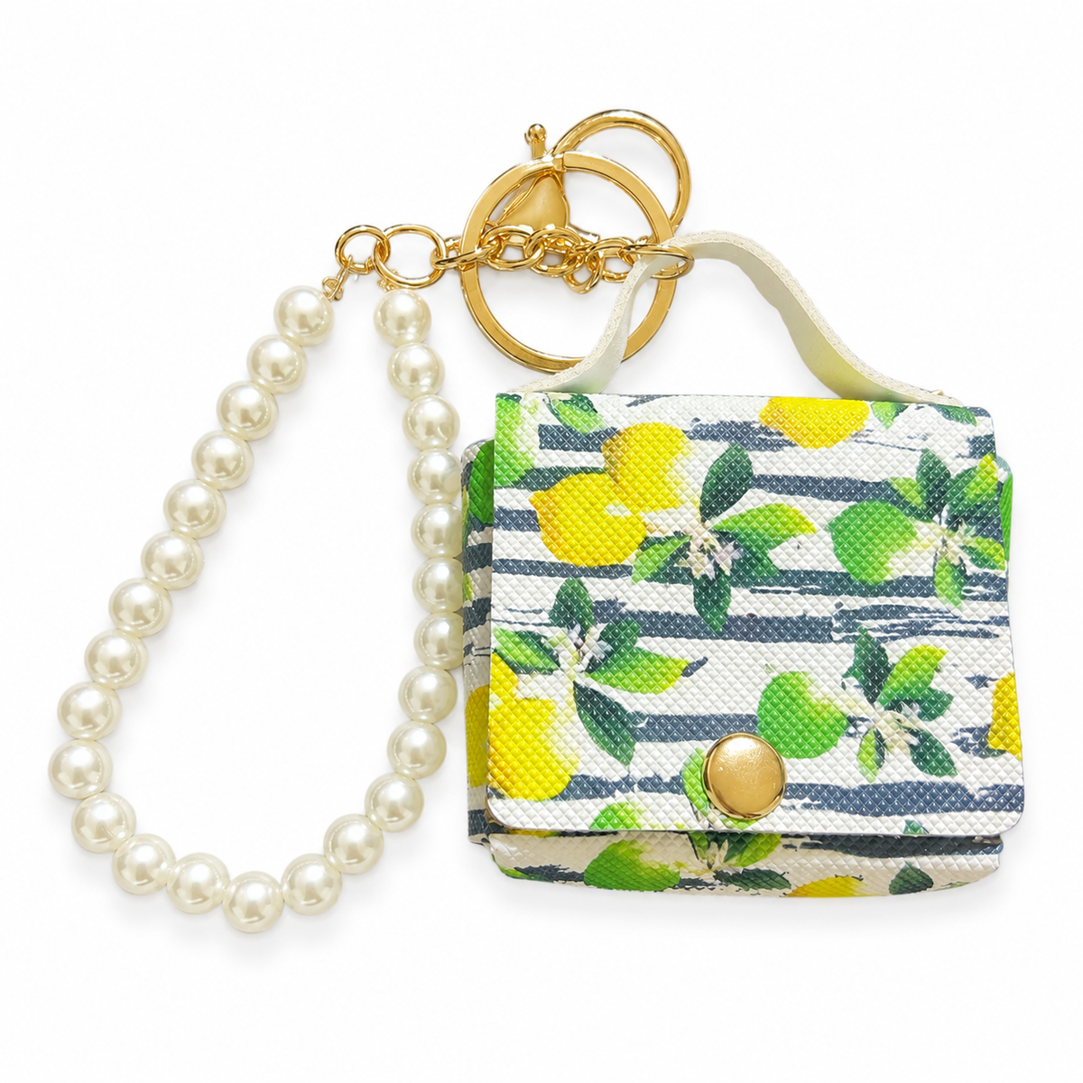 Lemon Mini Bag Charm Keychain