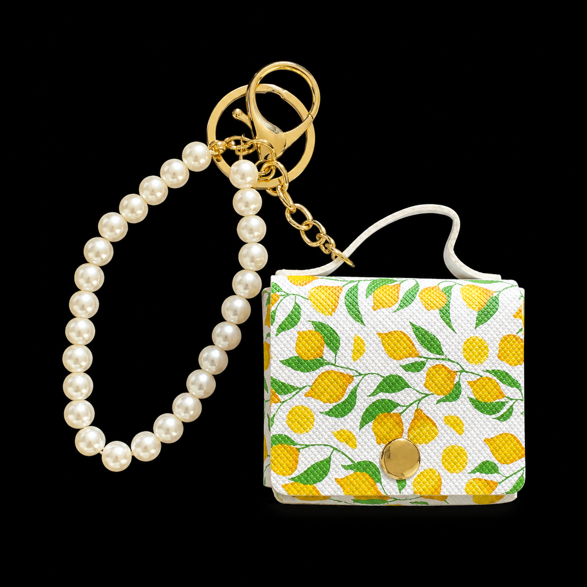 Lemon Mini Bag Charm Keychain