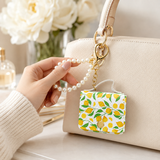 Lemon Mini Bag Charm Keychain