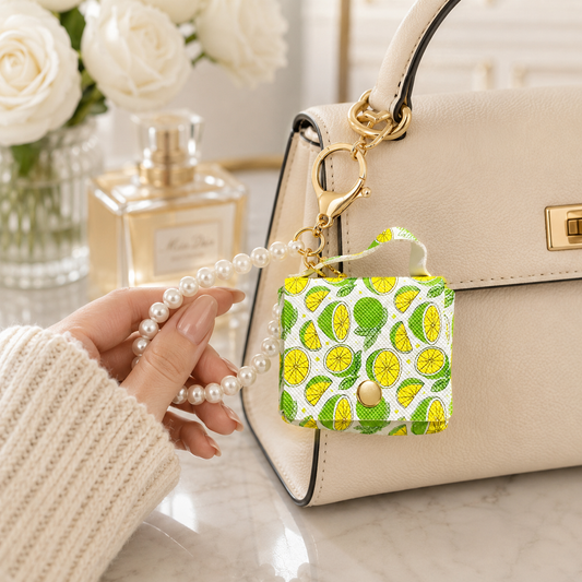 Lemon Mini Bag Charm Keychain