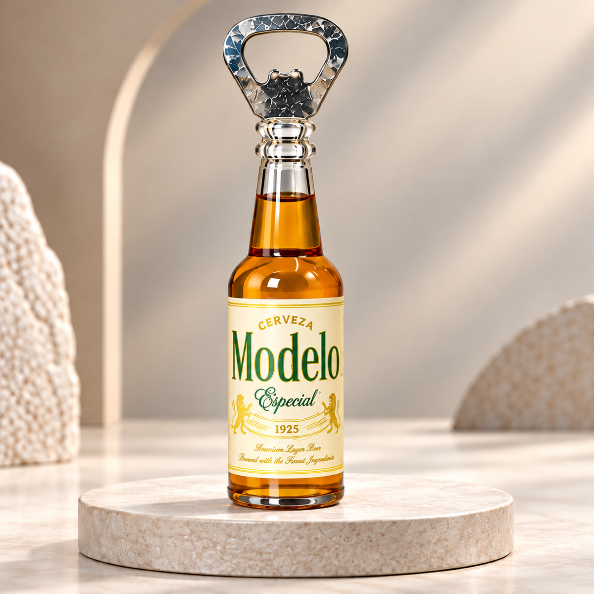 Beer Bottle-Shaped Magnetic Bottle Opener