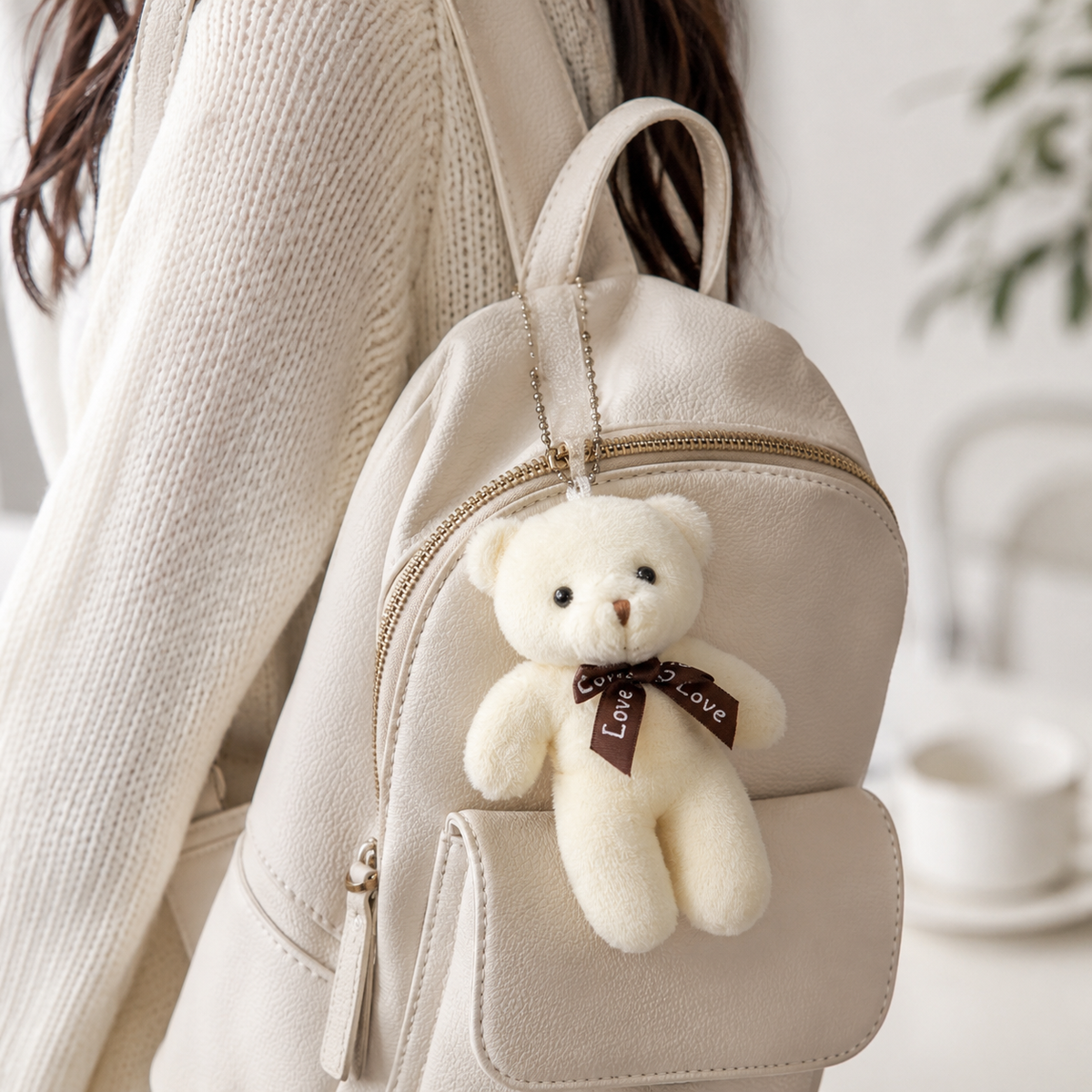white plush teddy