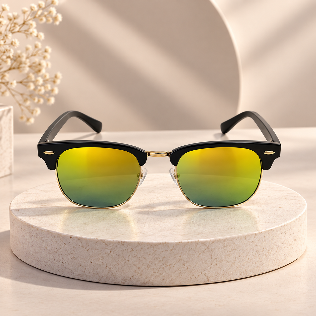 Classic Browline Clubmaster Sunglasses