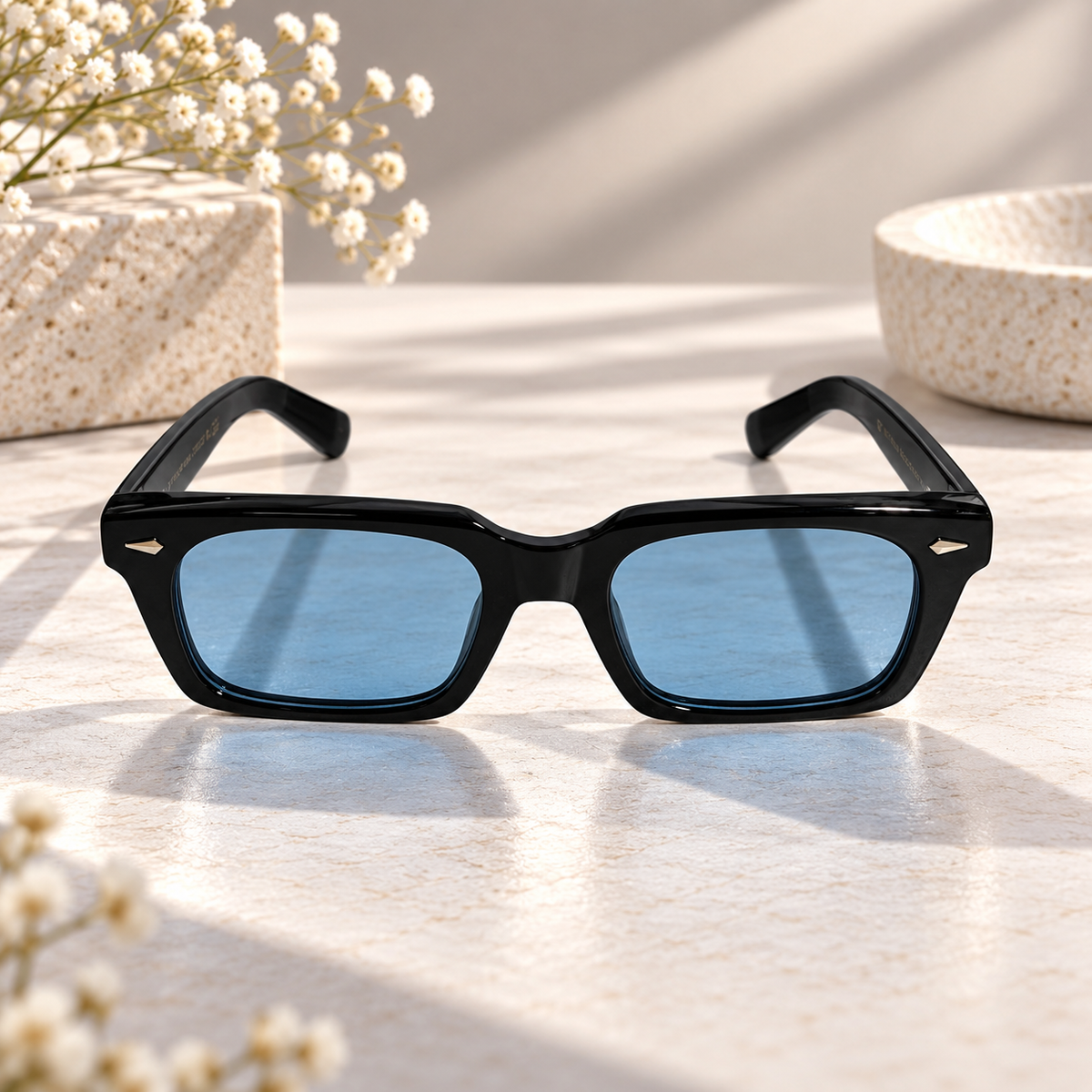 Black Rectangular Sunglasses