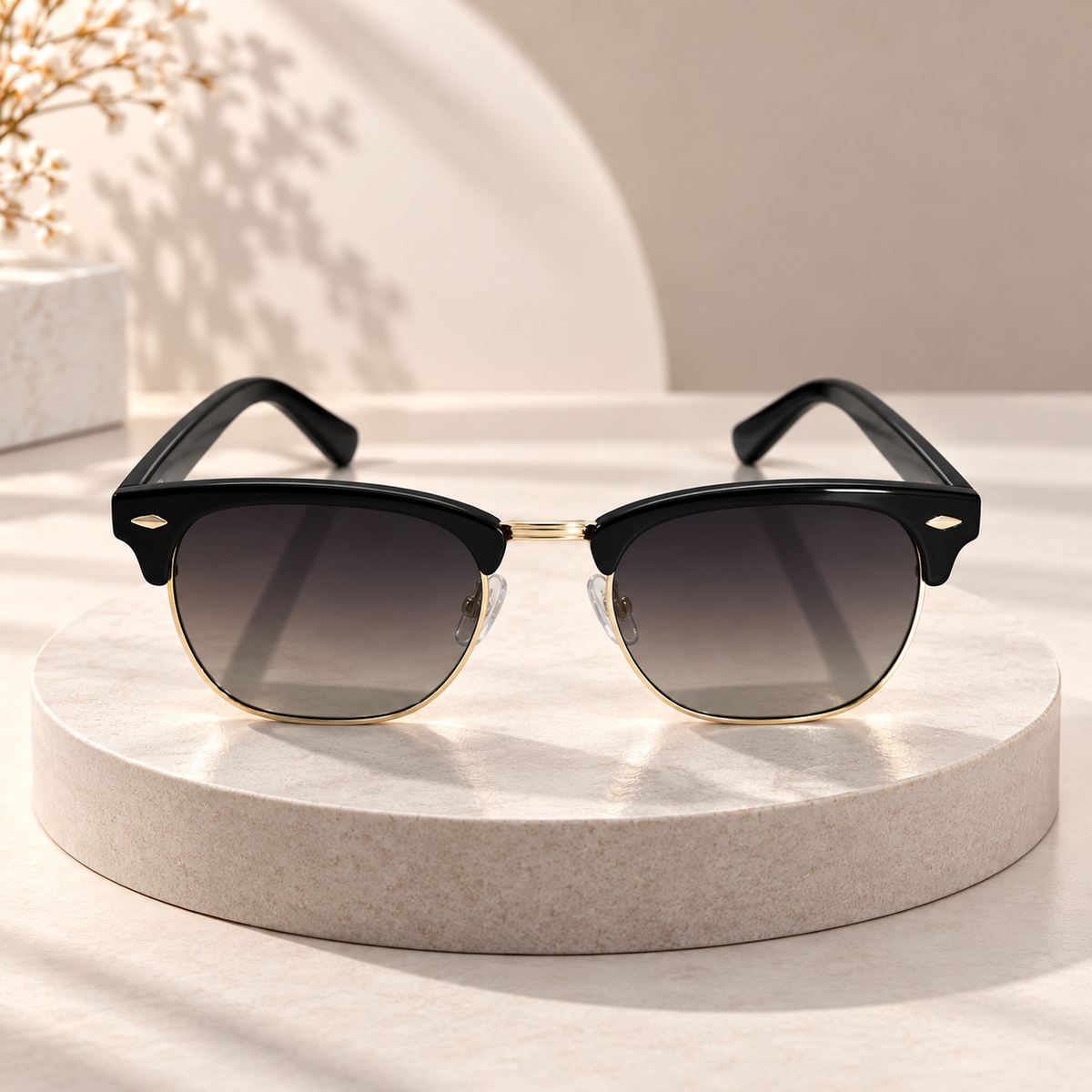 Classic Browline Clubmaster Sunglasses