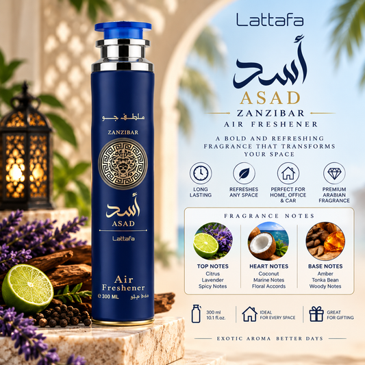 Lattafa Asad Zanzibar Air Freshener